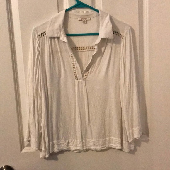 Ella‎ moss white blouse size medium - Picture 1 of 2
